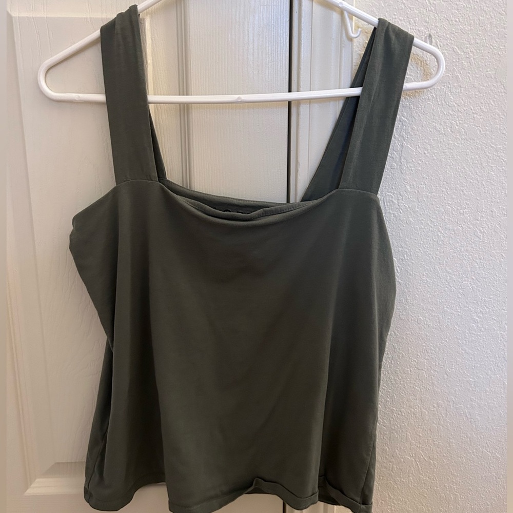Loft Army green thick strap tanktop